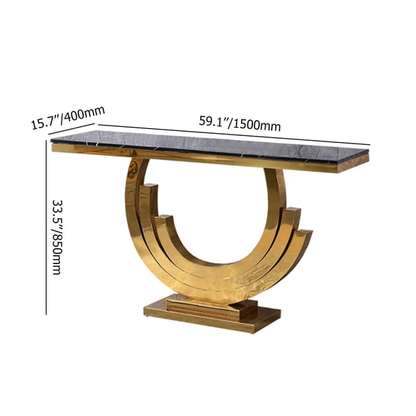Modern Golden Console Table