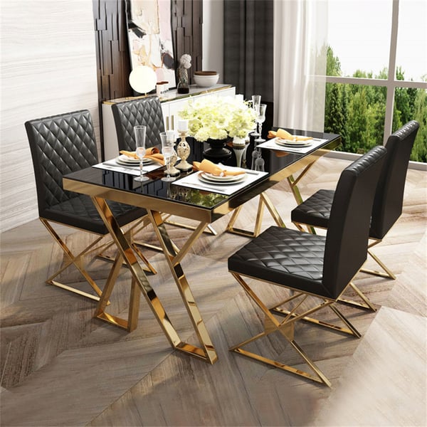 Vintage Black Dining Table