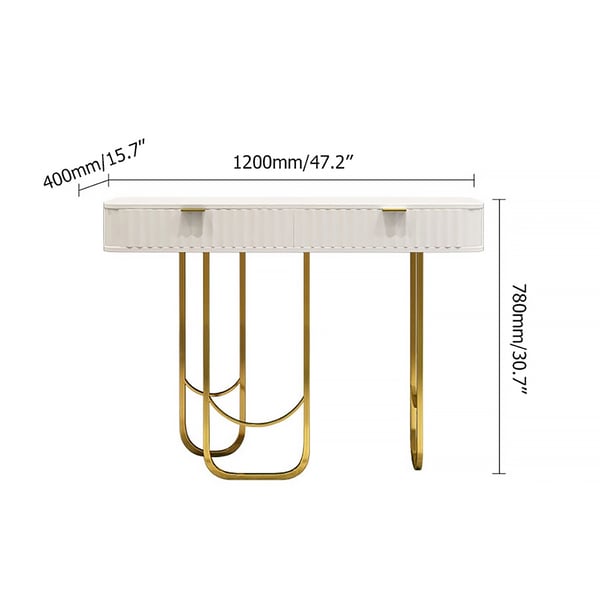 Nordic Golden Console Table