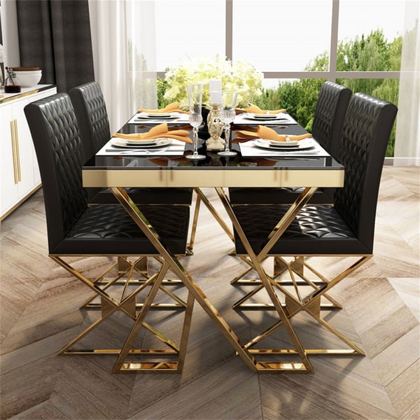 Vintage Black Dining Table