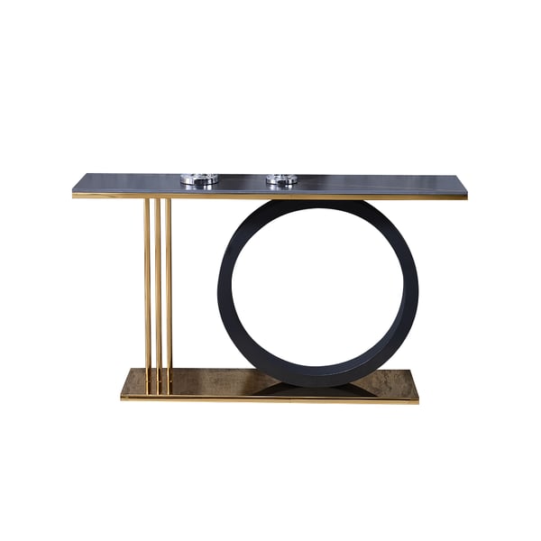 Opal Black Console Table