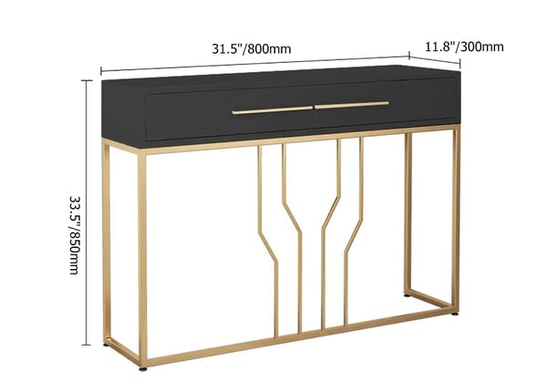Rolex Finish Console Table