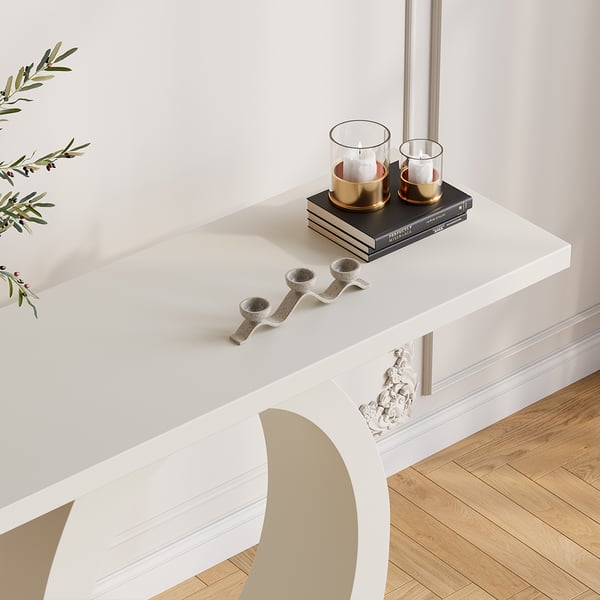 White Console Table