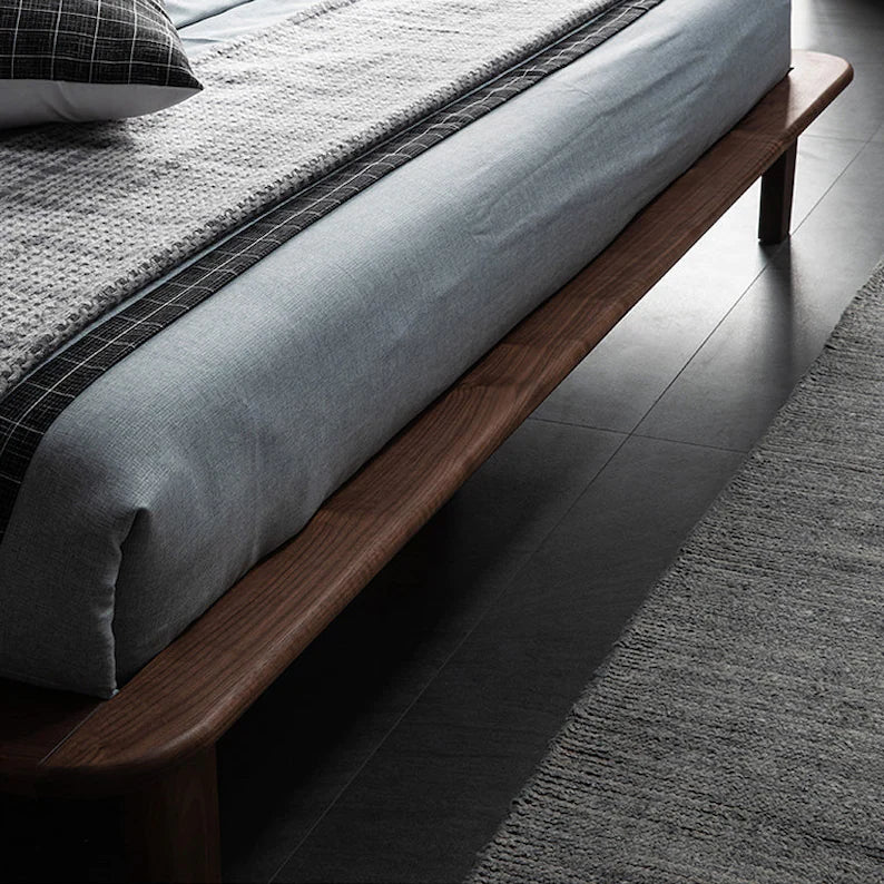 Aahed Wooden Bed In Walnut