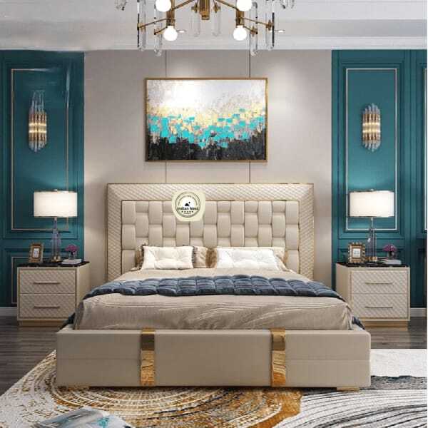 Amour
Nordic leatherette bed without storage