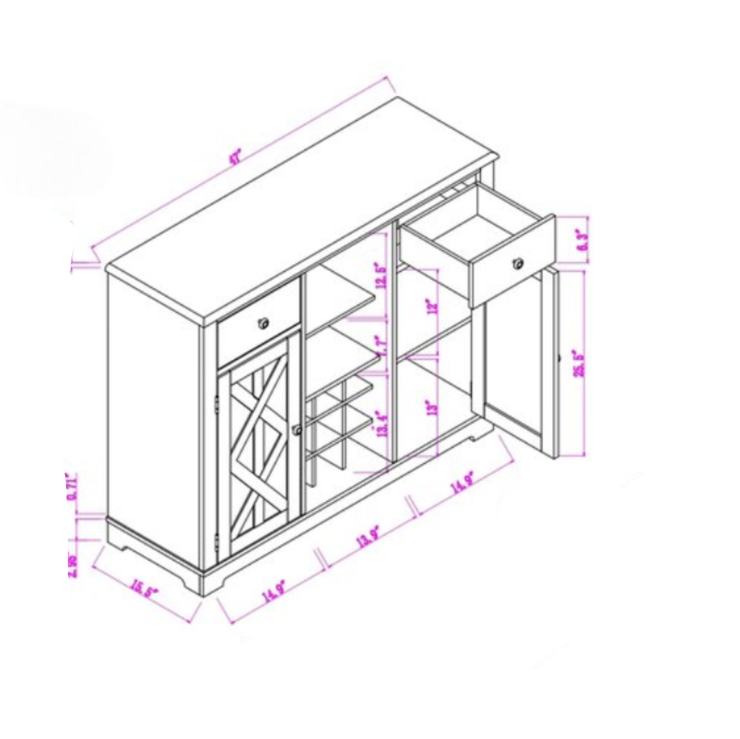 Blue Burke Bar Counter