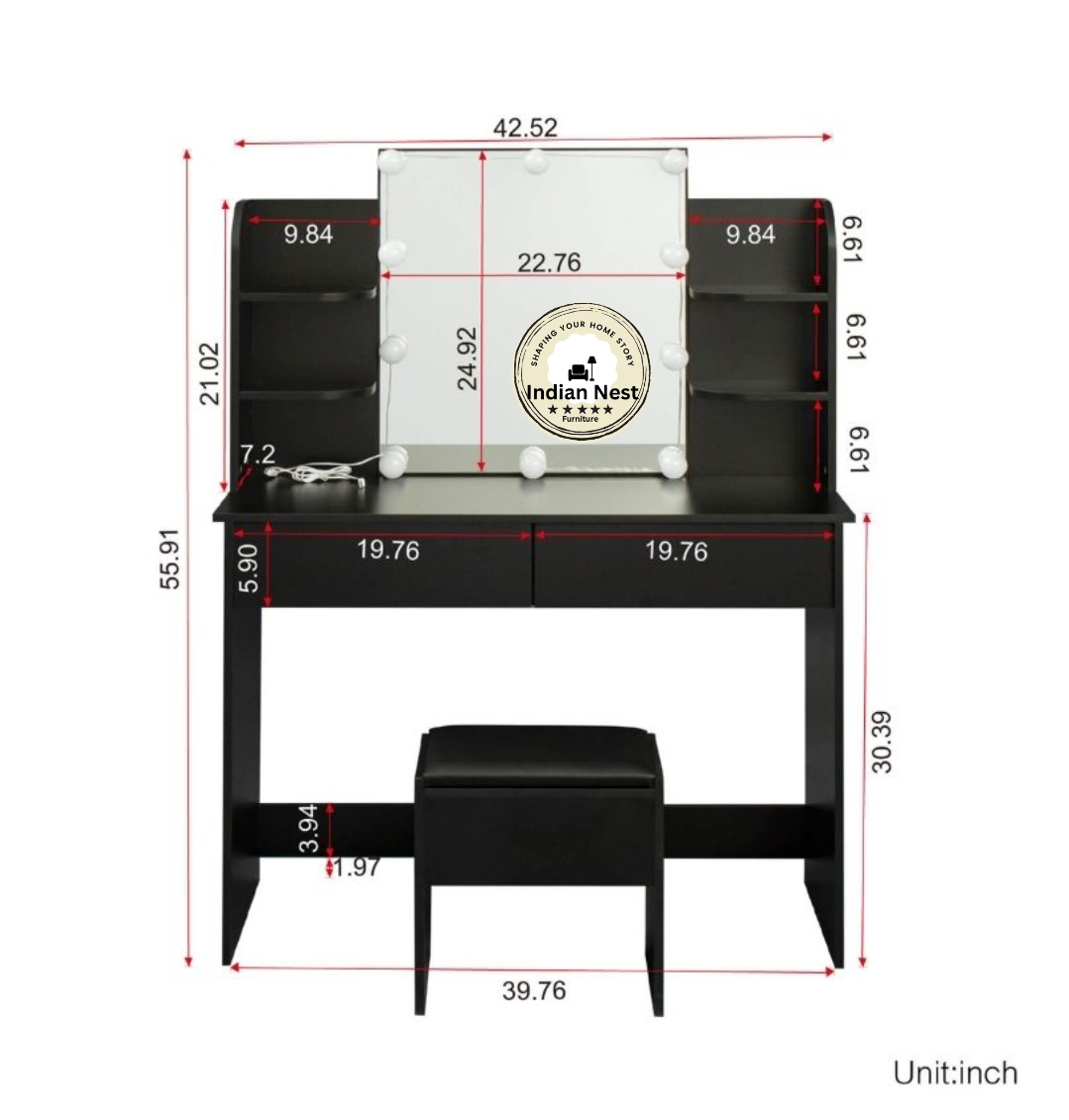Aahed Traditional Style Makeup Vanity