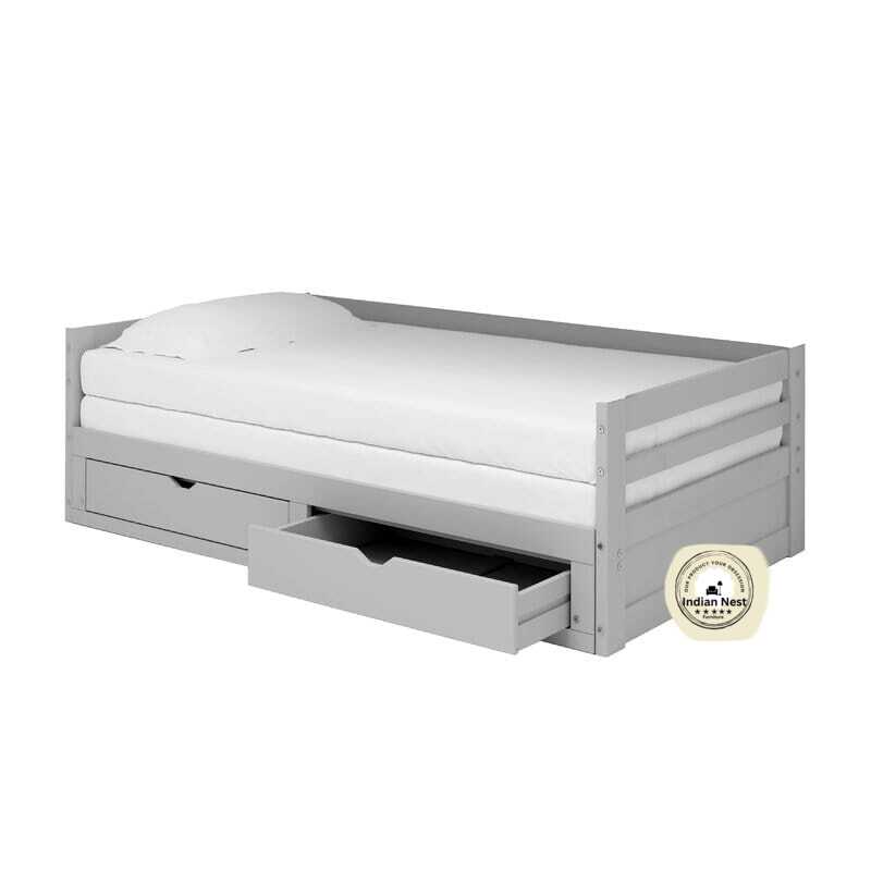 Martian Wooden Kids Bed With Drawer