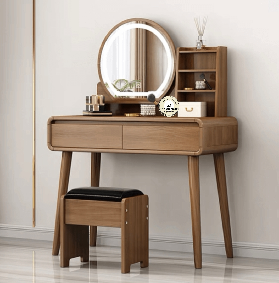 Wood makeup online vanity