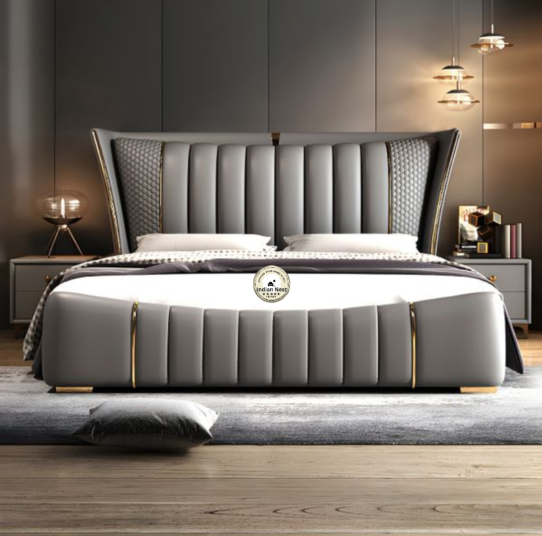 Aahed Portugi Tufting Upholstered Bed