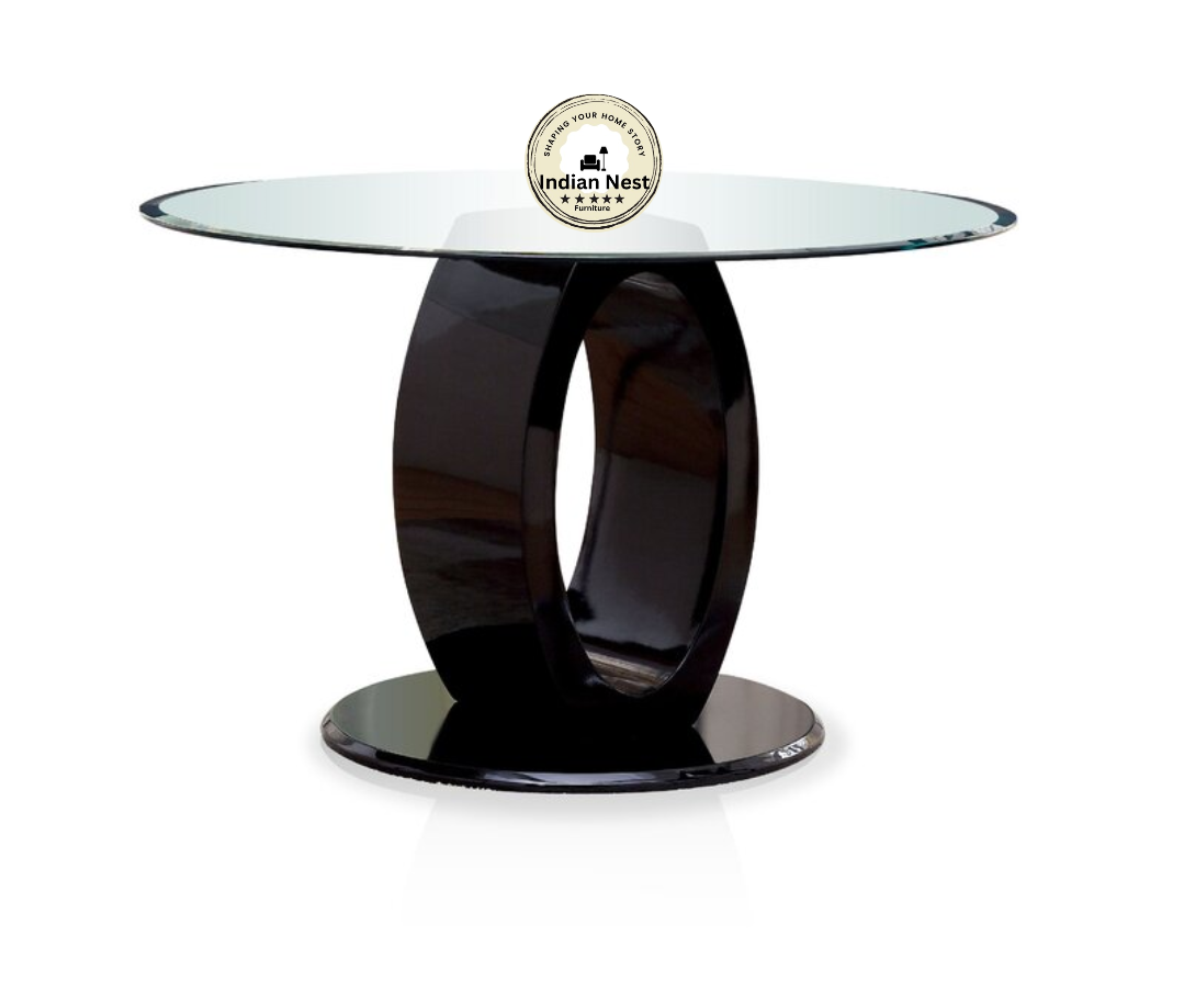 Glass Black Dining Table