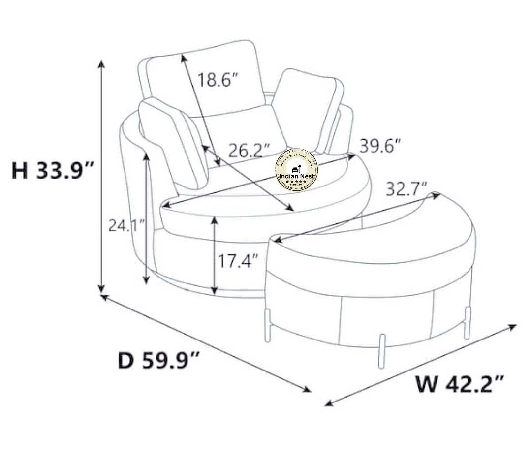 Rhythm Moon Accent Chair