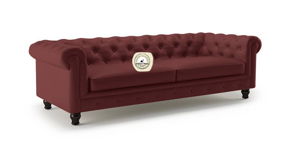 Cozy Nest Modern Sofa In Suede