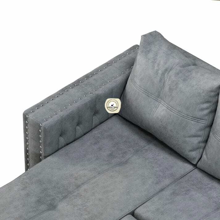 L Shape Sofa Cum Bed In Upholstered