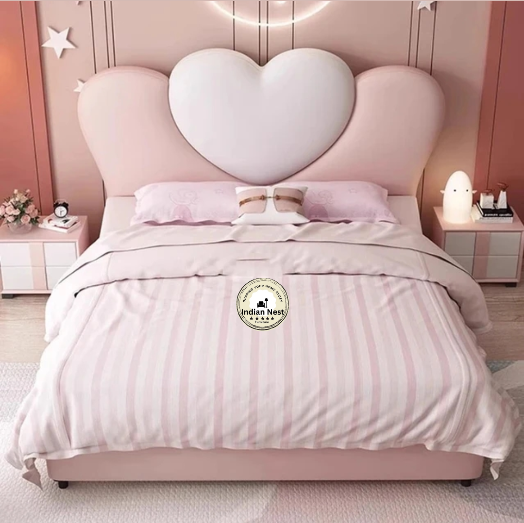 Aahed Heart Upholstered Bed