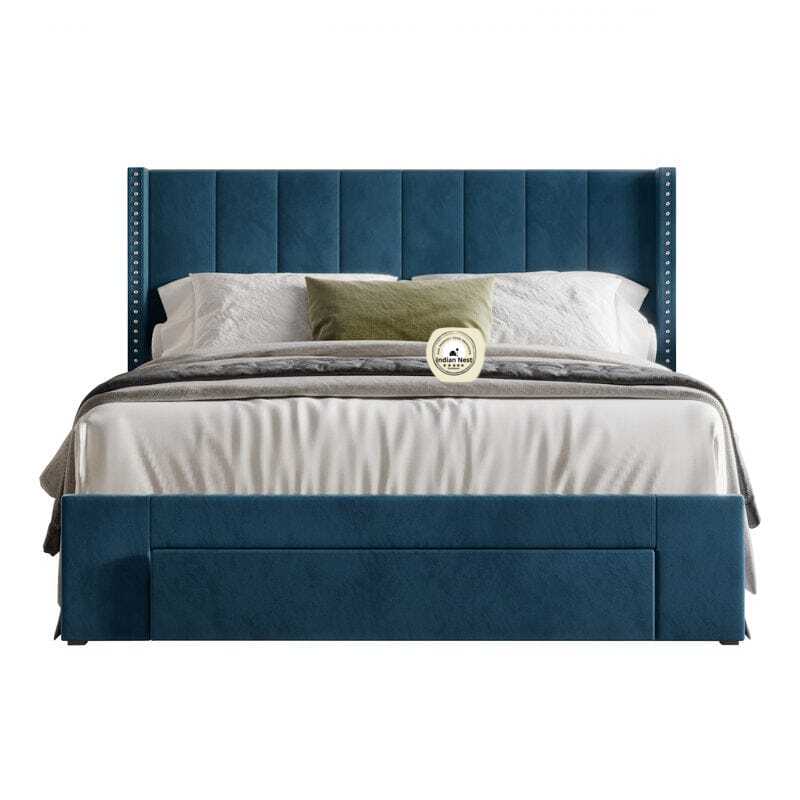 Rolex Pretty Blue Upholstered Bed