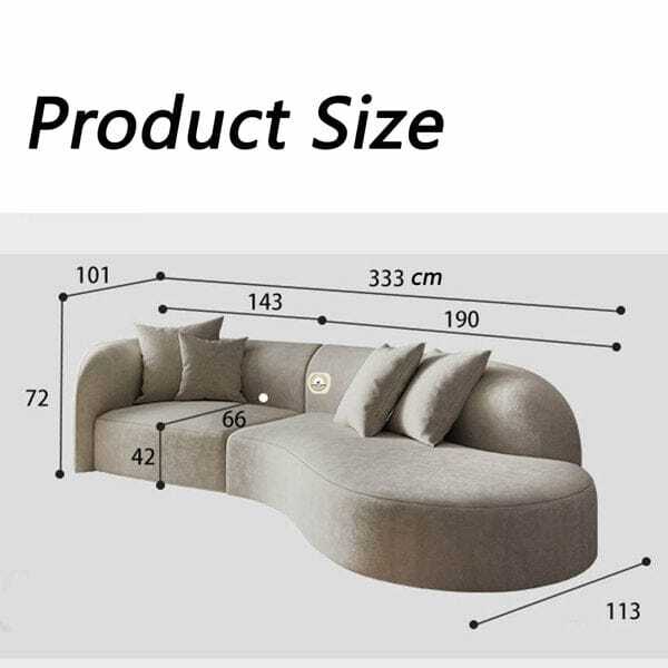 Aahed Seoul Elegance Curve Sofa