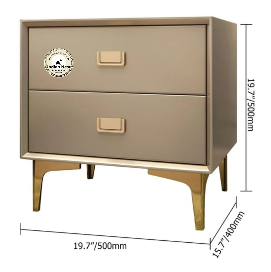 Golden bed side table
