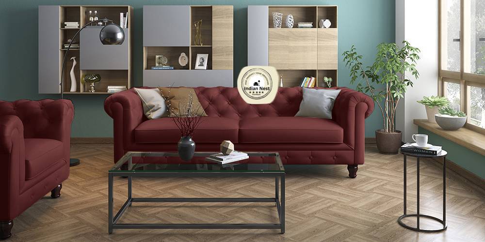 Cozy Nest Modern Sofa In Suede