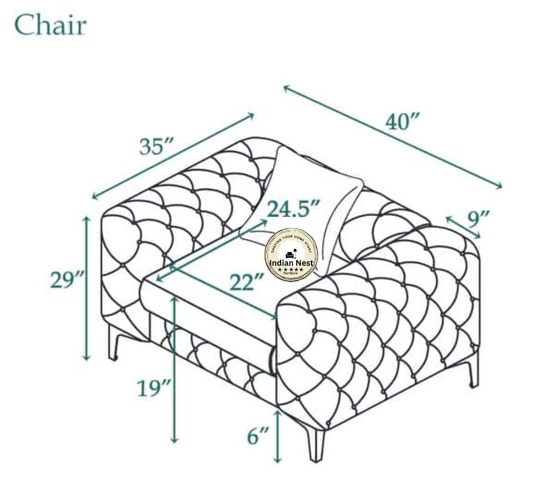 Quilting Dusky Accent Chair