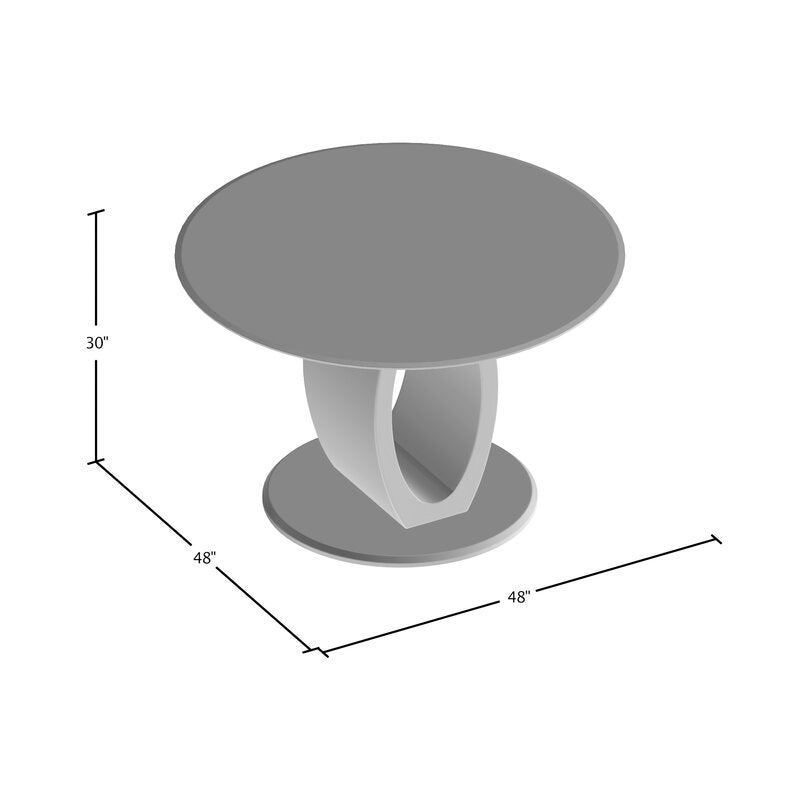 Glass White Dining Table