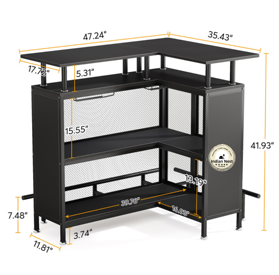Aahed Krystal bar counter