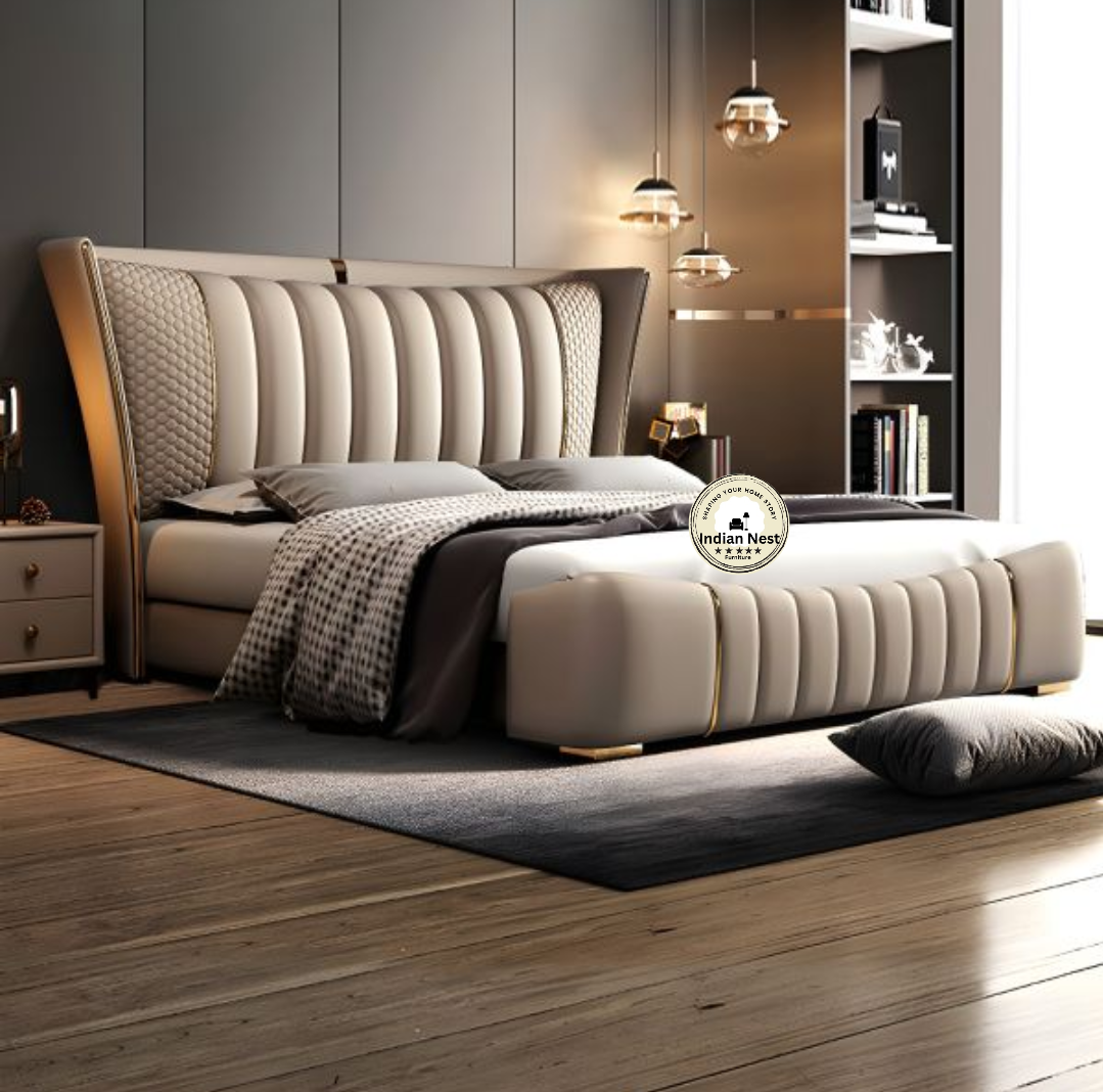 Aahed Portugi Tufting Upholstered Bed