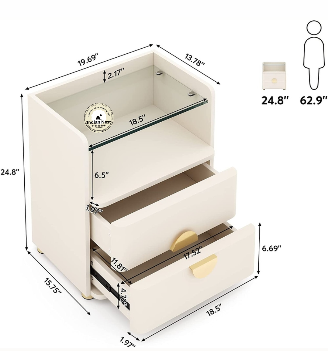 Odell bed side table