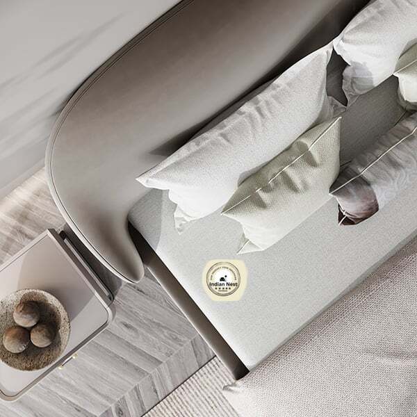 Nagasaki Tufted Bed With Low Wingback Headboard