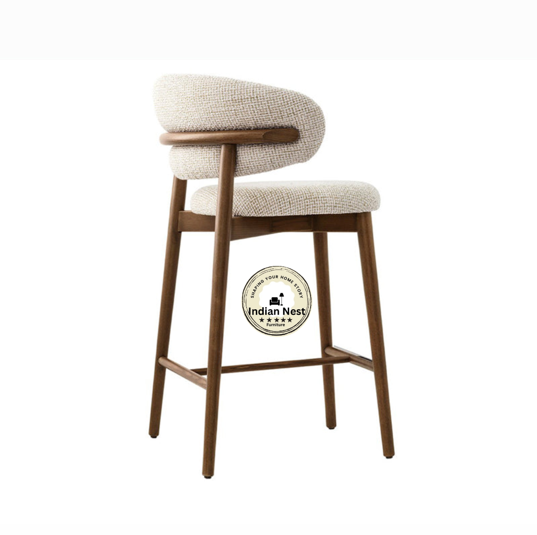 Wooden Upholstred bar chair