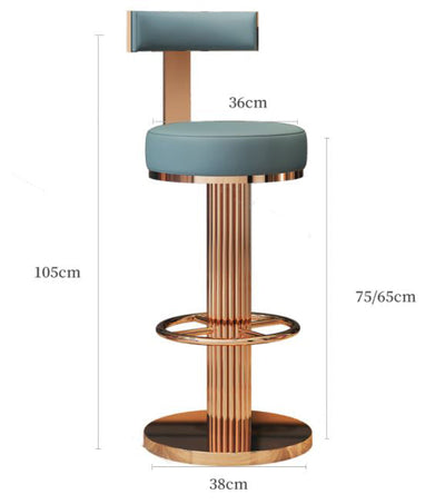 Ocean Rose Gold Bar Chair