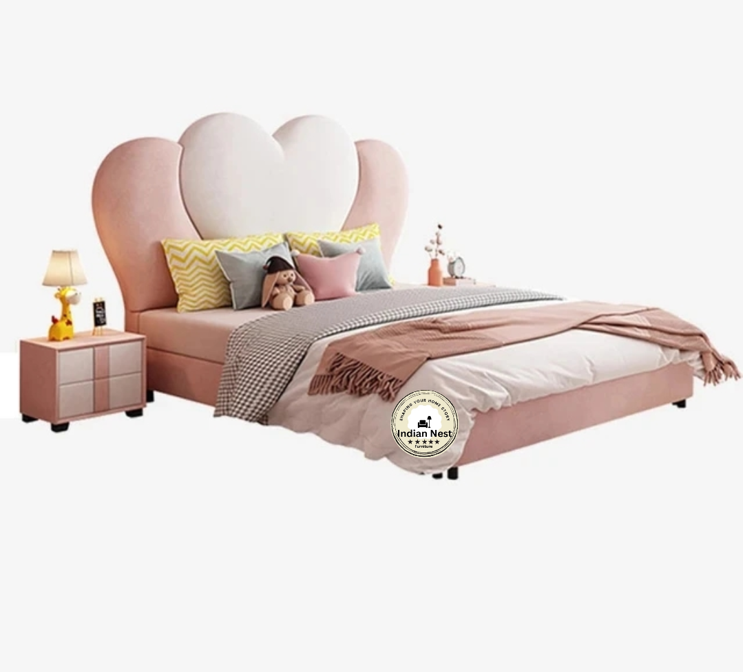 Aahed Heart Upholstered Bed