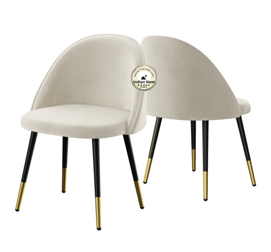 Aahed Magadan White Dining Chair (Pair)