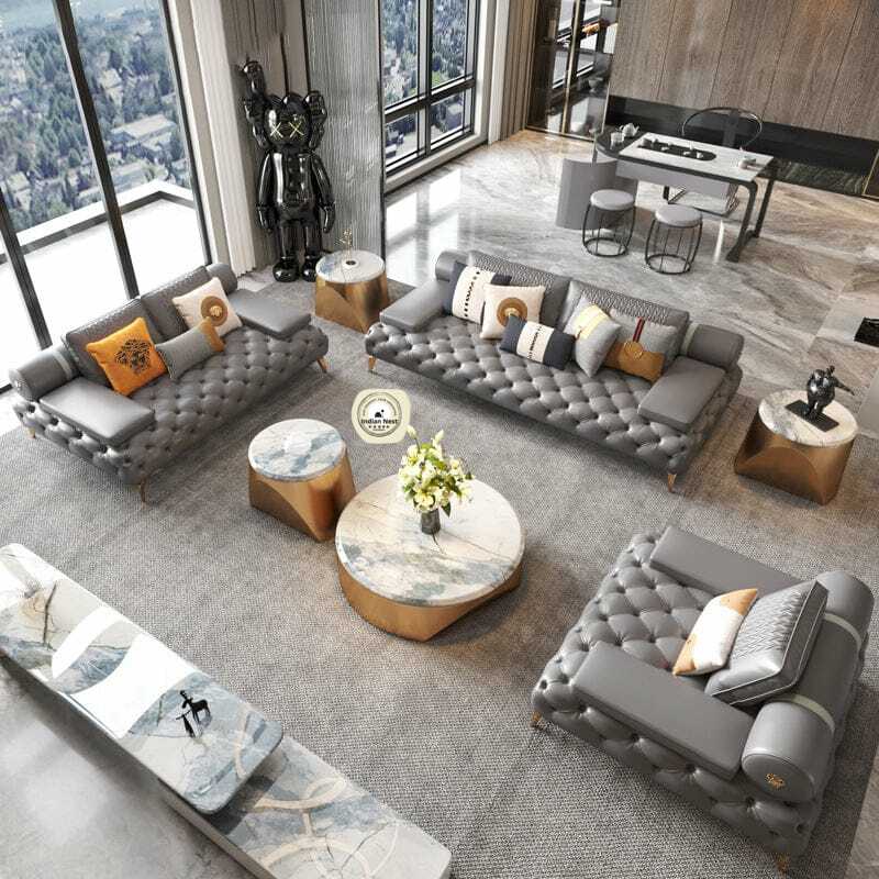 Alfino Rolled Support Sofa Set
