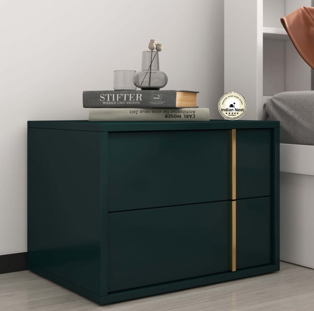Ocean green colour bed side table