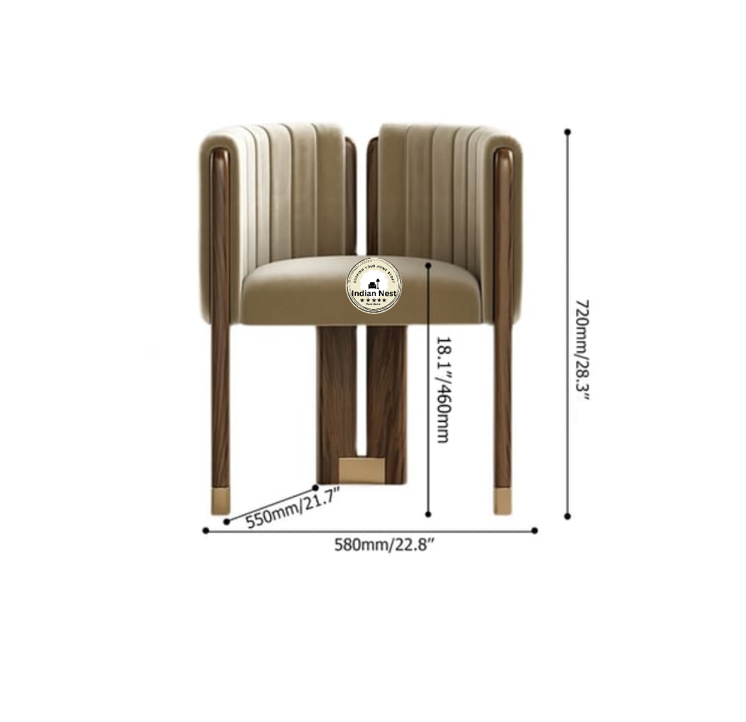 Wooden Italian Accent Chair