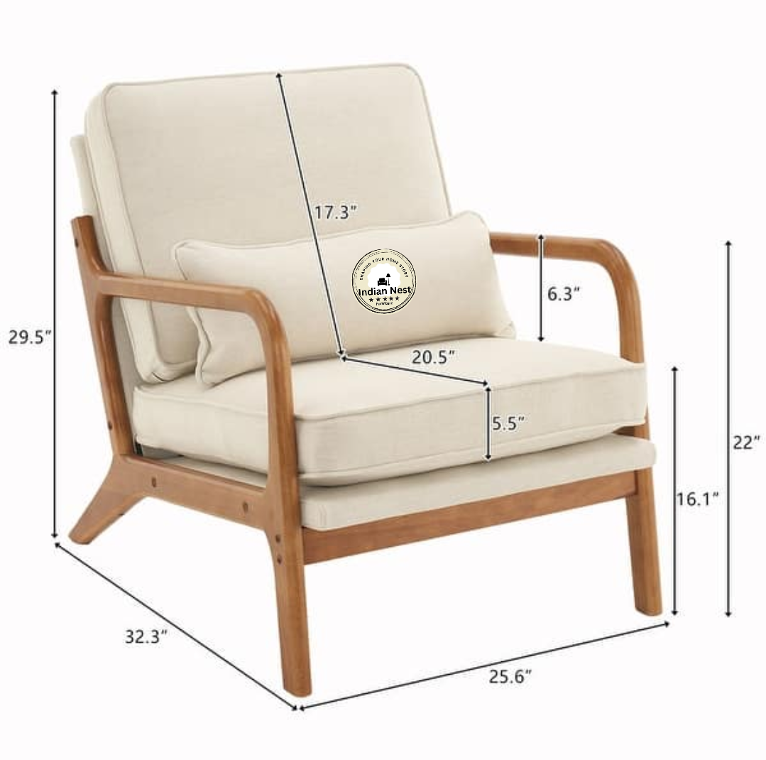 Osiris Wooden Accent Chair