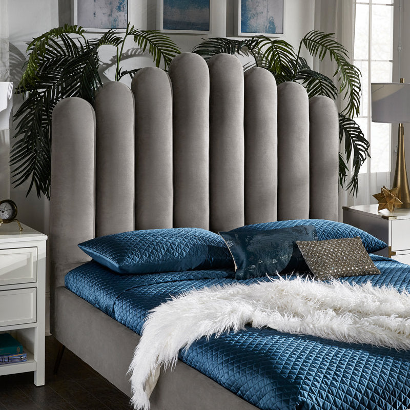 Aahed Knack Vertical Lines Upholstered Bed