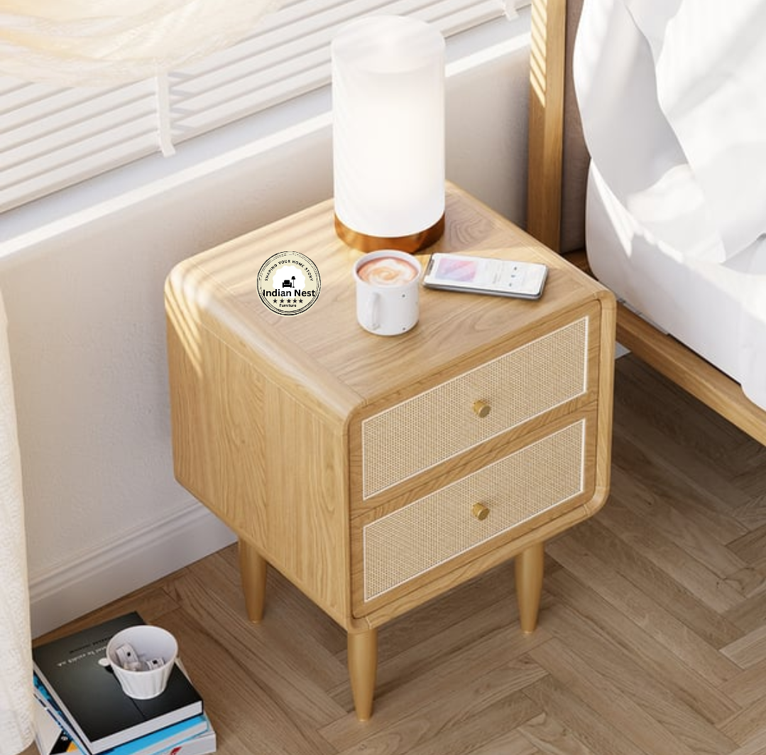 Hayley wooden bed side table