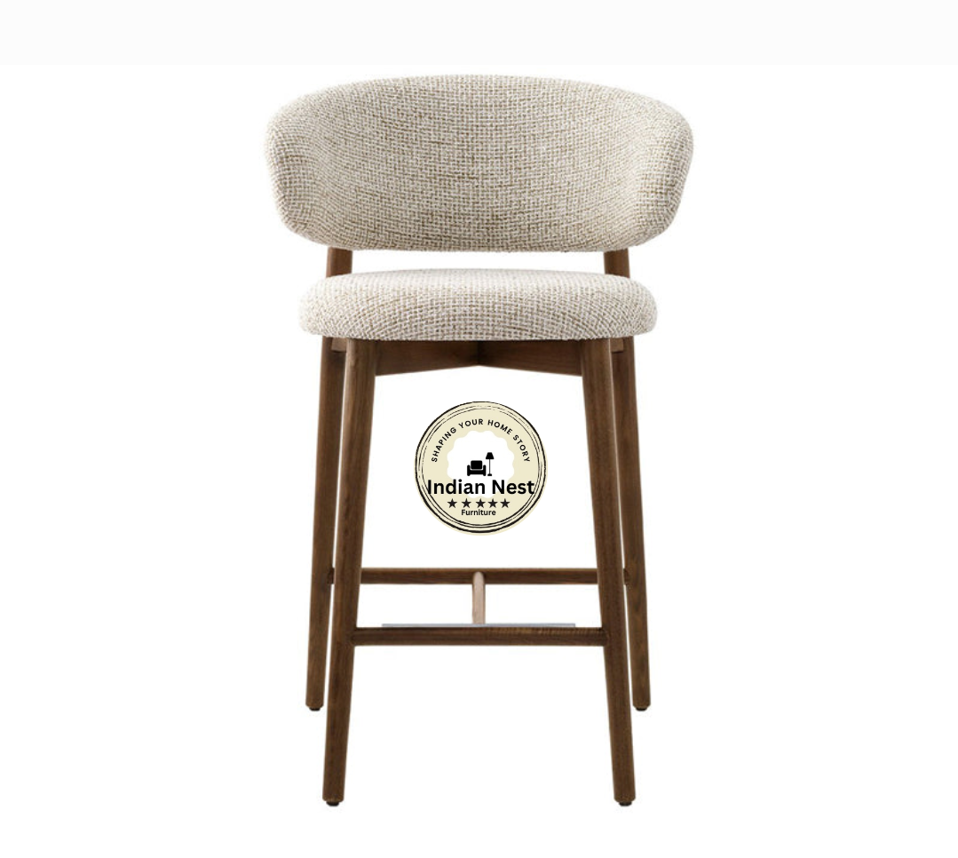 Wooden Upholstred bar chair