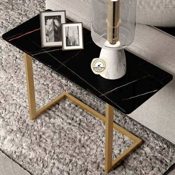 Acrylic Black Console Table