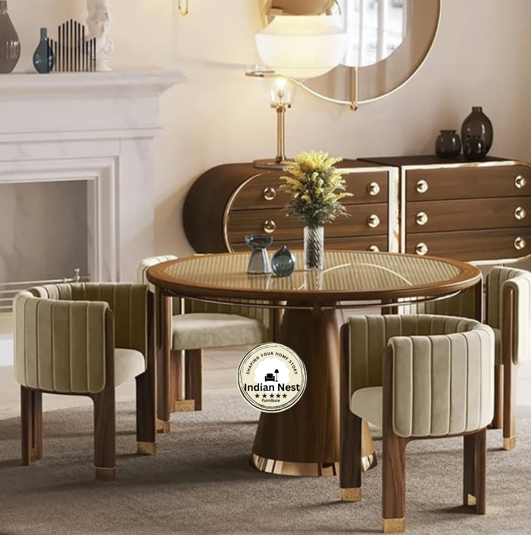 Wooden Italian Accent Chair