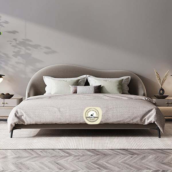 Nagasaki Tufted Bed With Low Wingback Headboard