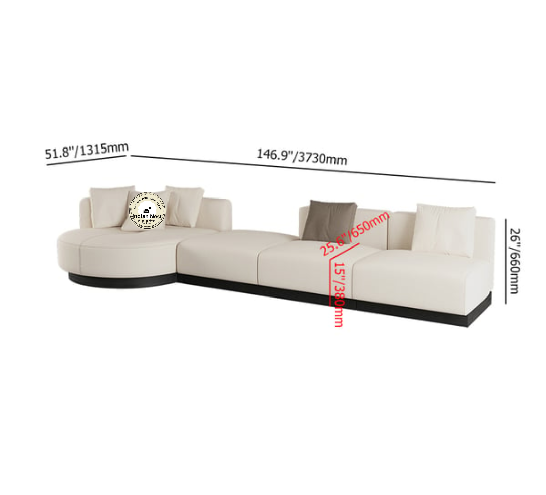 Opal Round Moveable Sofa Set