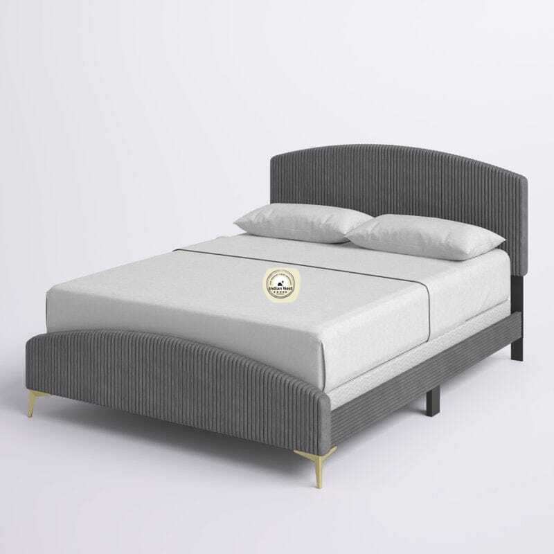Cardiff Tufting Grey Bed