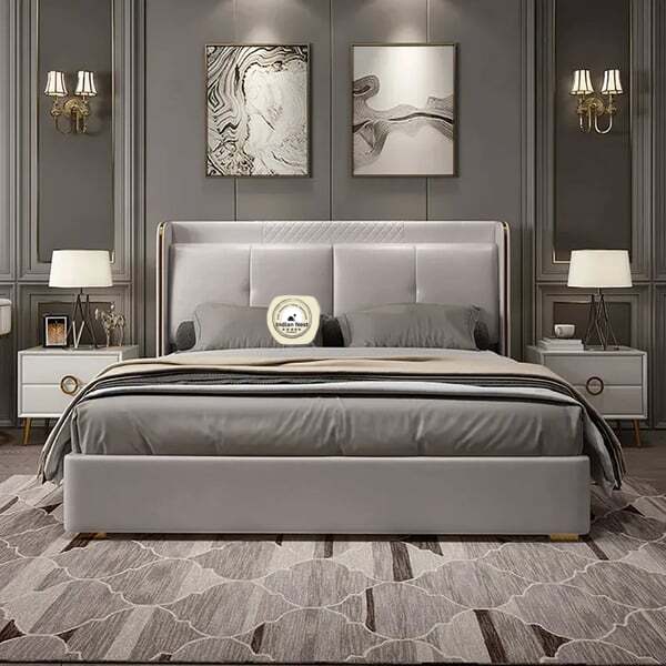 Nordic Upholstery bed in Leatherette with storage