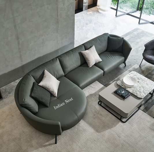 Aahed Round sectional couch