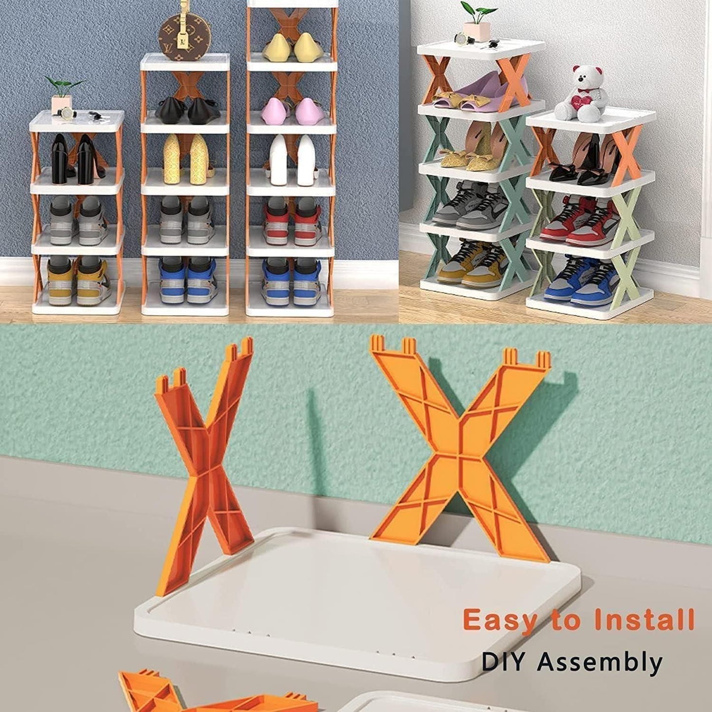 Five Layer Shoes Organizer(Pack of 2)