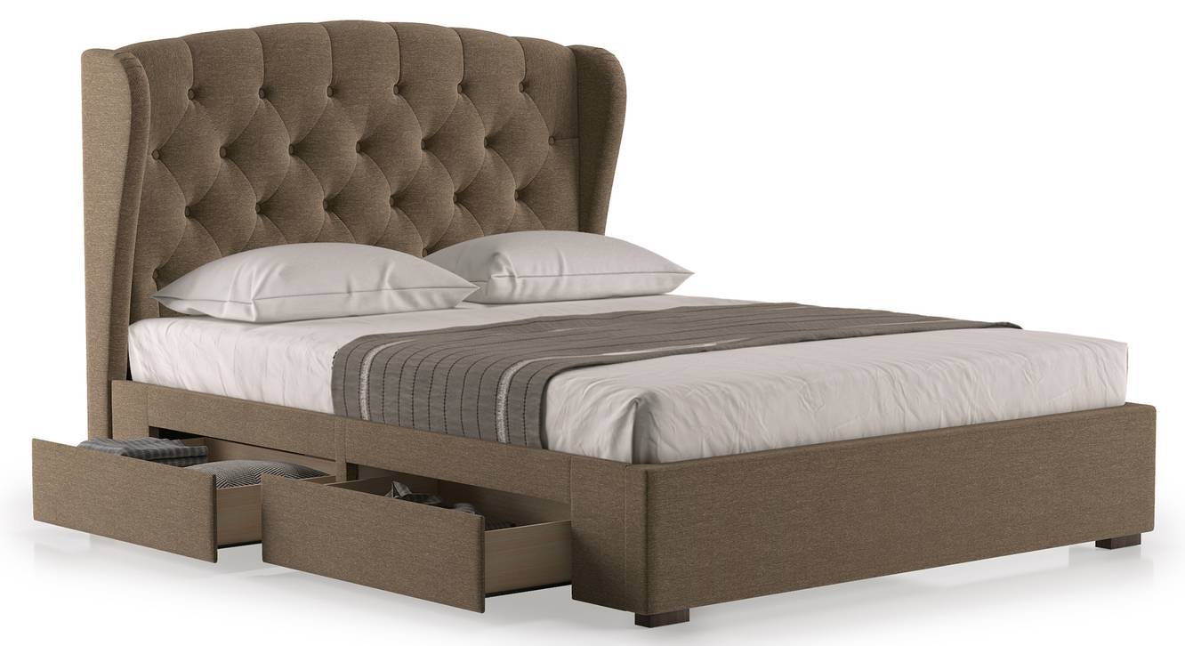 Royal Mossad upholstered bed with drawers