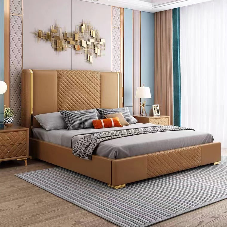 Hamilton Elegant Bed with Storage in Leatherette